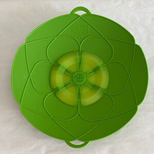 Kuhn Rikon Kochblume boil over Spill Stopper, 11-Inch, Green silicone like new